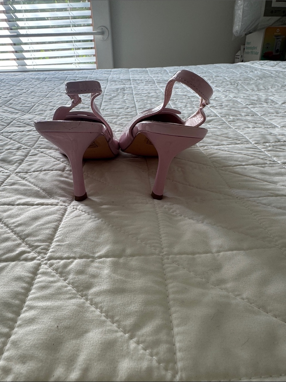 Pink Patent Pointed-Toe Slingback Flats - Picture 4 of 5